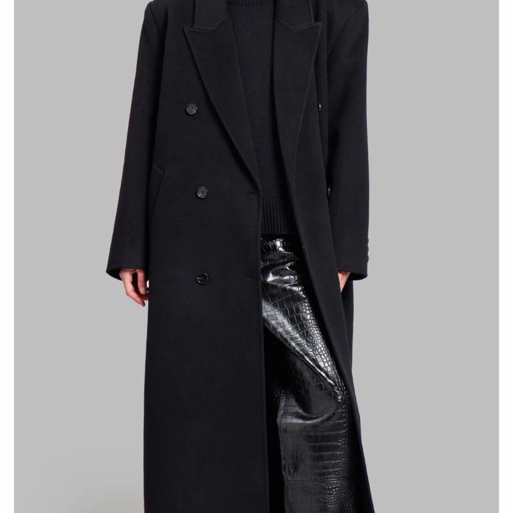 The Frankie Shop Black Double-Breasted Coat - Picture 5 of 9
